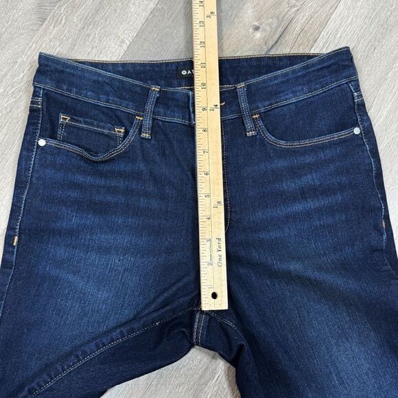 Athleta Scupltek Ultra Skinny Jeans Midnight Blue 8 Ankle High Rise - Picture 12 of 14